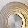 Aplica de perete Searchlight Cleo metal, sticla, nichel, gri, LED, 9.4W, 862lm, 3000K - 32210GY