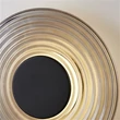 Aplica de perete Searchlight Cleo metal, sticla, negru, fumuriu, LED, 9.4W, 862lm, 3000K - 32210SM
