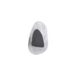 Aplica de perete Searchlight Destiny metal, sticla, negru, transparent, LED, 8W, 943lm, 3000K - 32983BK
