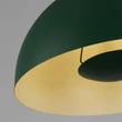 Pendul Searchlight MARS metal, verde, auriu, E27 - 35410GR