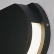Aplica de prete exterioara Searchlight CHISWICK metal, acril, negru, LED, 6W, 3000K, 246 Lm, IP44 - 36110BK