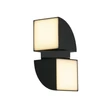 Aplica de prete exterioara Searchlight DAKOTA metal, acril, negru, LED, 8W, 3000K, 549 Lm, IP44 - 36150BK