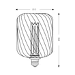 Bec cu LED Searchlight Decorative Lamp metal, negru, E27, 4.5W, 320lm, 2700K - 36605BK