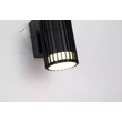 Aplica de perete exterior Searchlight Detroit metal, negru, GU10, 7W, IP44 - 37737BK