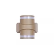 Aplica de perete exterior Searchlight Grip metal, auriu, LED, 13W, 1516lm, 3000K, IP65 - 39390GO