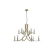 Pendul Searchlight Ascona metal, sticla, alama, transparent, E14, 60W - 41612-12SB