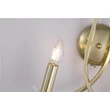 Aplica de perete Searchlight Ascona metal, sticla, alama, transparent, E14, 60W - 4162-2SB