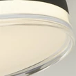 Plafoniera Searchlight CYPRUS metal, acril, negru, alb, LED, 29W, 3000K, 1234 Lm - 42651-30BK