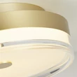 Plafoniera Searchlight CYPRUS metal, acril, auriu, alb, LED, 21W, 3000K, 1254 Lm - 42651-30GO