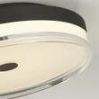 Plafoniera Searchlight CYPRUS metal, acril, negru, alb, LED, 29W, 3000K, 1234 Lm - 42651-40BK