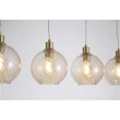 Pendul Searchlight Radiance metal, sticla, auriu, sampanie, E27, 60W - 44520-4CP
