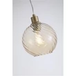 Pendul Searchlight Radiance metal, sticla, auriu, sampanie, E27, 60W - 44520CP