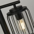 Lampadar exterior Searchlight REED metal, plastic, negru, transparent, E27, IP44 - 44611BK