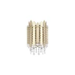 Aplica de perete Searchlight Spear metal, cristal, auriu, transparent, E14, 40W - 44710-2GO