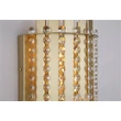 Aplica de perete Searchlight Spear metal, cristal, auriu, transparent, E14, 40W - 44710-2GO