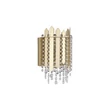Aplica de perete Searchlight Spear metal, cristal, auriu, transparent, E14, 40W - 44710-2GO