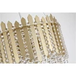 Pendul Searchlight Spear metal, cristal, auriu, transparent, E27, 60W - 44710-8GO
