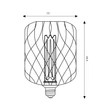 Bec cu LED Searchlight Lamps  metal, negru, E27, 4.5W, 320lm, 4000K - 46002BK