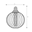 Bec cu LED Searchlight Lamps  metal, negru, E27, 4.5W, 320lm, 4000K - 46003BK