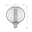 Bec cu LED Searchlight Lamps  metal, auriu, E27, 4.5W, 320lm, 4000K - 46004GO