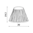 Abajur Searchlight Flynn textil, verde, B22, E14, E27 - 46103