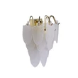 Aplica de perete Searchlight Feather metal, sticla, alama, opal, E14, 60W - 48910-1SB