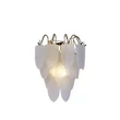 Aplica de perete Searchlight Feather metal, sticla, alama, opal, E14, 60W - 48910-1SB