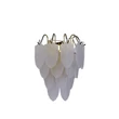 Aplica de perete Searchlight Feather metal, sticla, alama, opal, E14, 60W - 48910-1SB