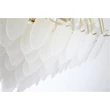 Pendul Searchlight Feather metal, sticla, alama, opal, E14, 60W - 48970-6SB