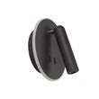 Aplica de perete Searchlight Cher metal, negru, LED, 8W, 770lm, 3000K - 49323BK