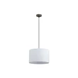 Pendul Searchlight Chelsea metal, textil, negru, alb, E27, 60W - 50503LT