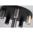 Plafoniera Searchlight Tubes metal, negru, GU10, 10W - 50570-6BK