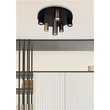 Plafoniera Searchlight Tubes metal, negru, GU10, 10W - 50570-6BK