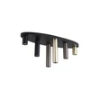 Plafoniera Searchlight Tubes metal, negru, GU10, 10W - 50571-6BK