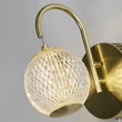 Aplica de perete Searchlight ALLURE metal, acril, alama, LED, 5W, 3000K, 430 Lm - 51481SB