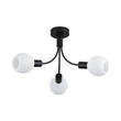 Plafoniera Searchlight Nova metal, sticla, negru, opal, E14, 40W - 54713-3BK