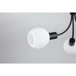 Plafoniera Searchlight Nova metal, sticla, negru, opal, E14, 40W - 54713-3BK