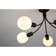 Plafoniera Searchlight Nova metal, sticla, negru, opal, E14, 40W - 54715-5BK