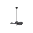 Pendul Searchlight Ripple metal, pasla, negru, gri, E27, 10W - 55103BK