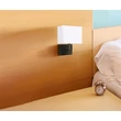 Aplica de perete Searchlight HOTEL metal, tesatura, negru, alb, E27 - 5519BK