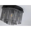Plafoniera Searchlight Swizzle metal, sticla, negru, fumuriu, E14, 60W - 55620-320SM