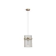 Pendul Searchlight Swizzle metal, sticla, auriu, sampanie, E27, 60W - 55620CP
