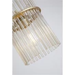 Pendul Searchlight Swizzle metal, sticla, auriu, sampanie, E27, 60W - 55620CP