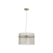 Pendul Searchlight Swizzle metal, sticla, auriu, sampanie, E27, 60W - 55621CP