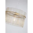 Pendul Searchlight Swizzle metal, sticla, auriu, sampanie, E27, 60W - 55621CP