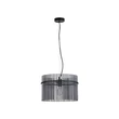 Pendul Searchlight Swizzle metal, sticla, negru, fumuriu, E27, 60W - 55621SM