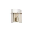 Aplica de perete Searchlight Swizzle metal, sticla, auriu, sampanie, E27, 60W - 55625CP