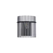 Aplica de perete Searchlight Swizzle metal, sticla, negru, fumuriu, E27, 60W - 55625SM