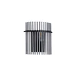 Aplica de perete Searchlight Swizzle metal, sticla, negru, fumuriu, E27, 60W - 55625SM