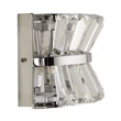 Aplica de perete Searchlight UPTOWN metal, cristal, crom, transparent, G9 - 59410-2CC